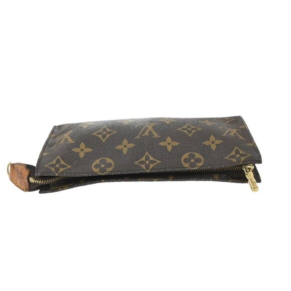 LOUIS VUITTON Logo BUCKET GM Pouch Bag Monogram Leather Brown U.S.A. - Picture 6 of 13
